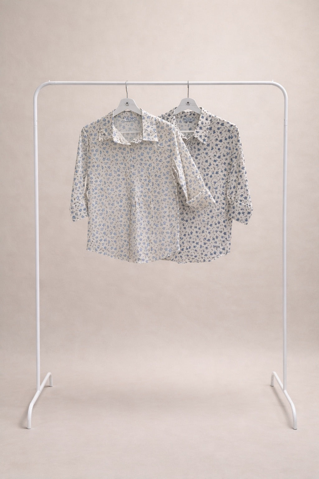 Camisa Floral Ligera Azul