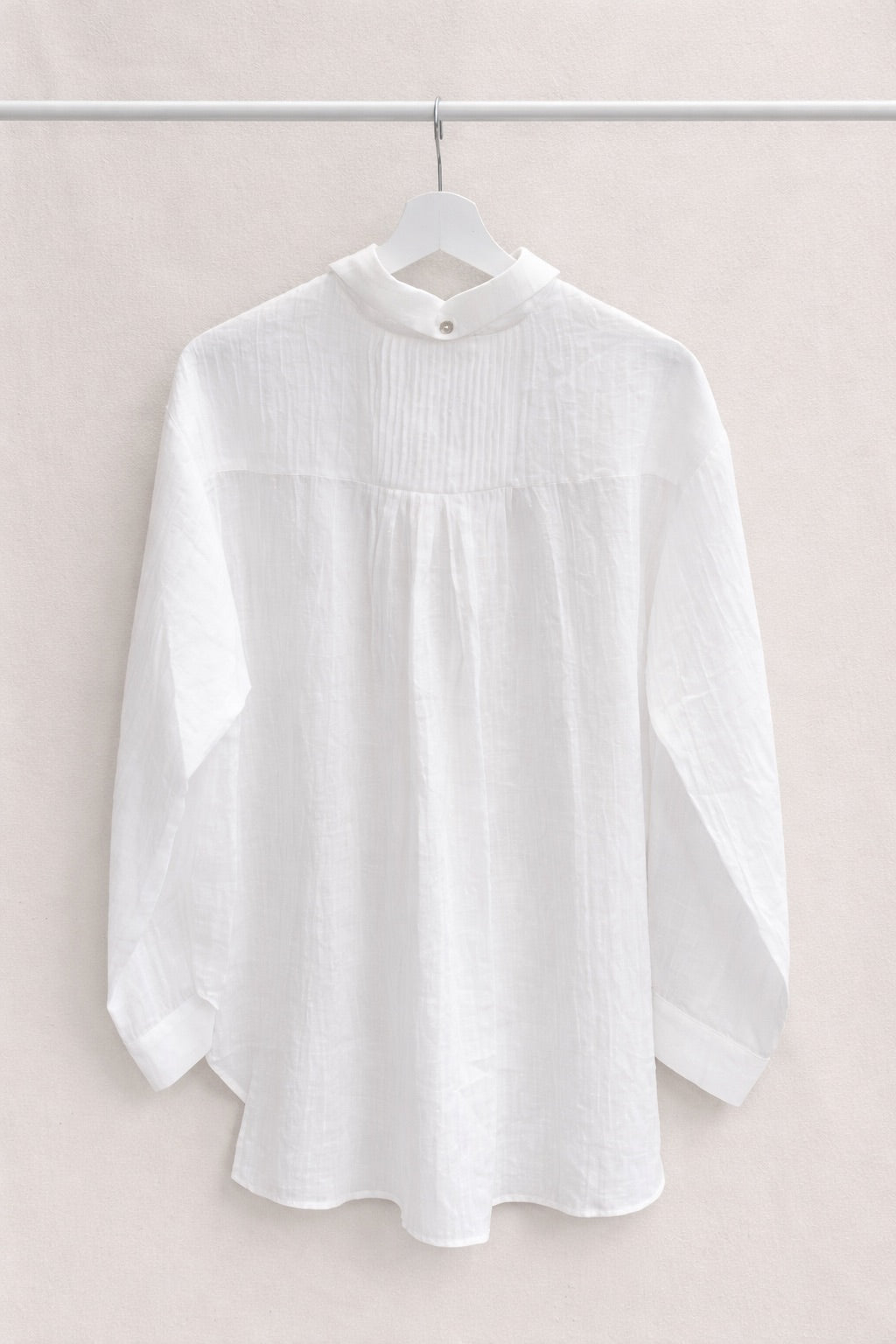 Camisa Ligera Algodón Oversize Blanca