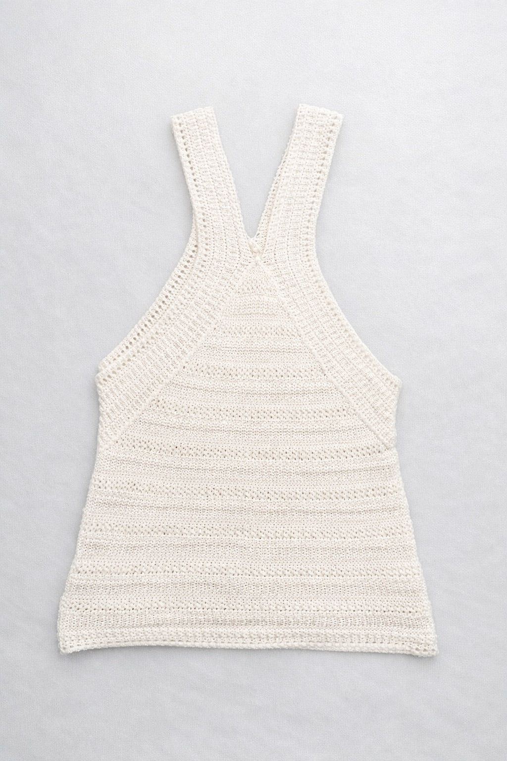 Top de Punto Crochet con Tirantes