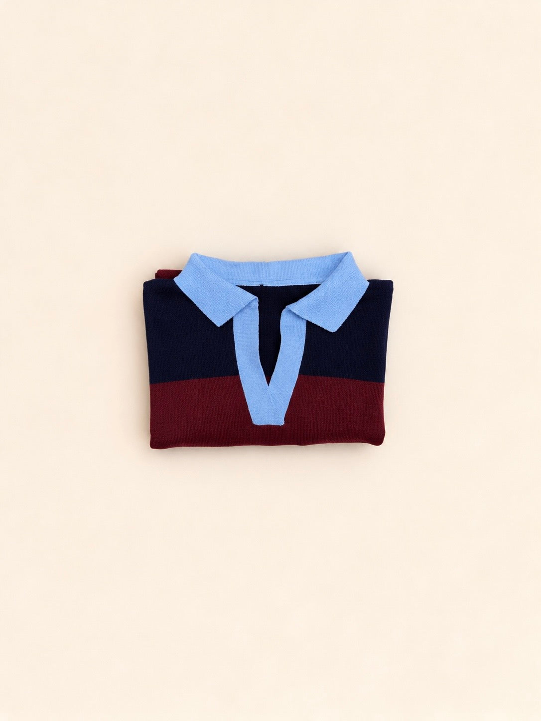 Jersey polo de punto a rayas