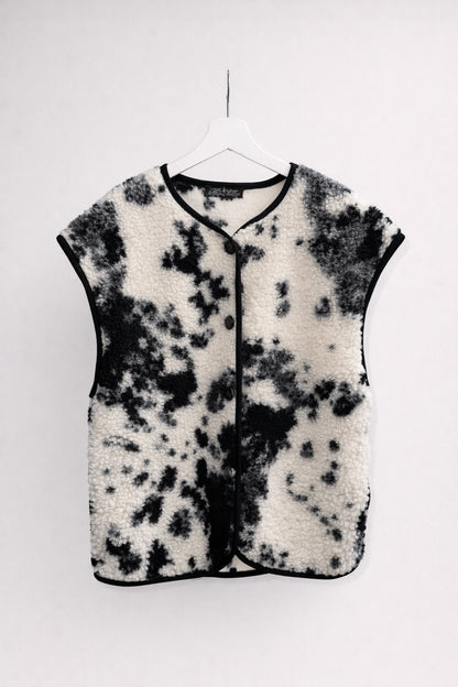 Chaleco tedy estampado