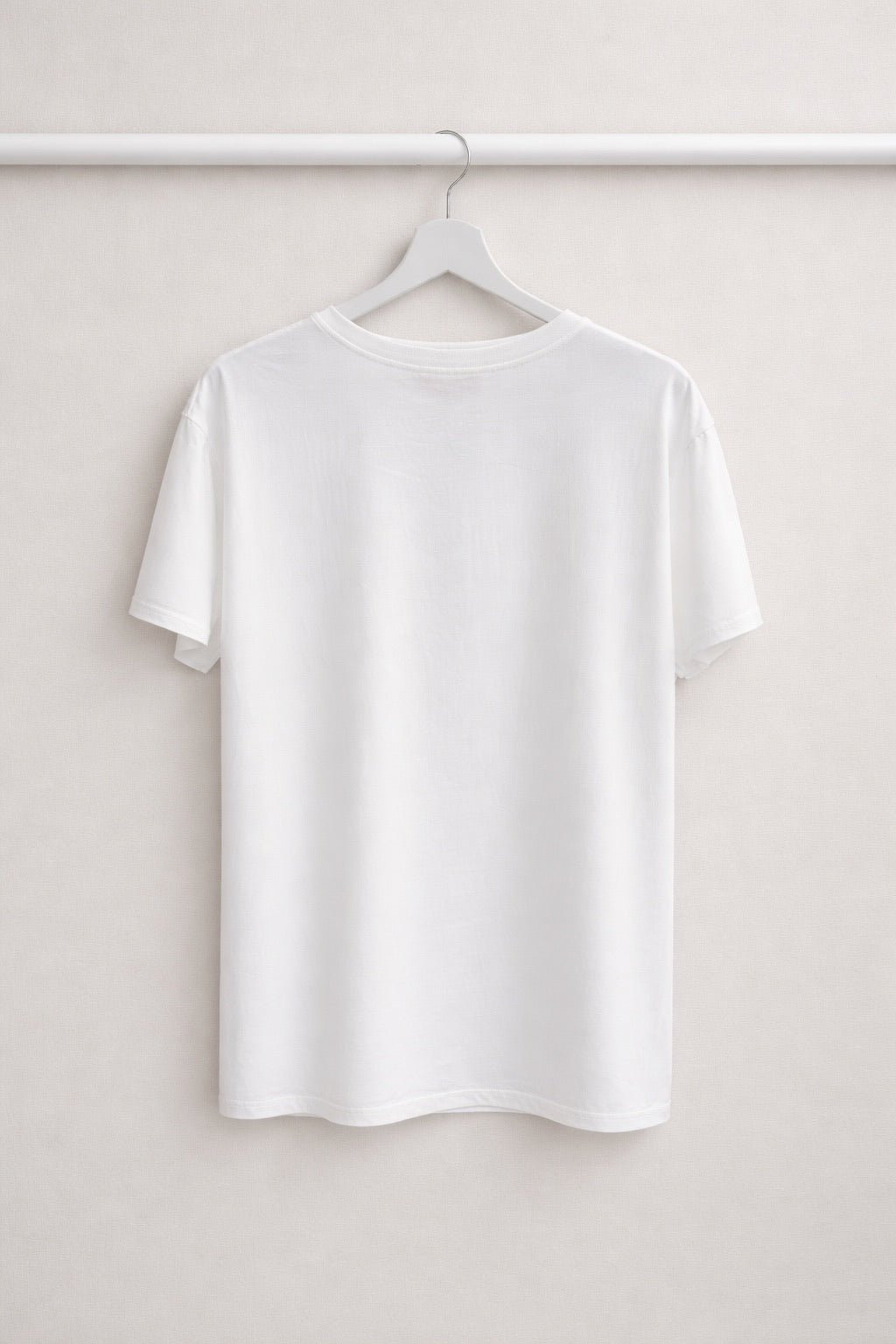 Camiseta Básica de Algodón Blanca