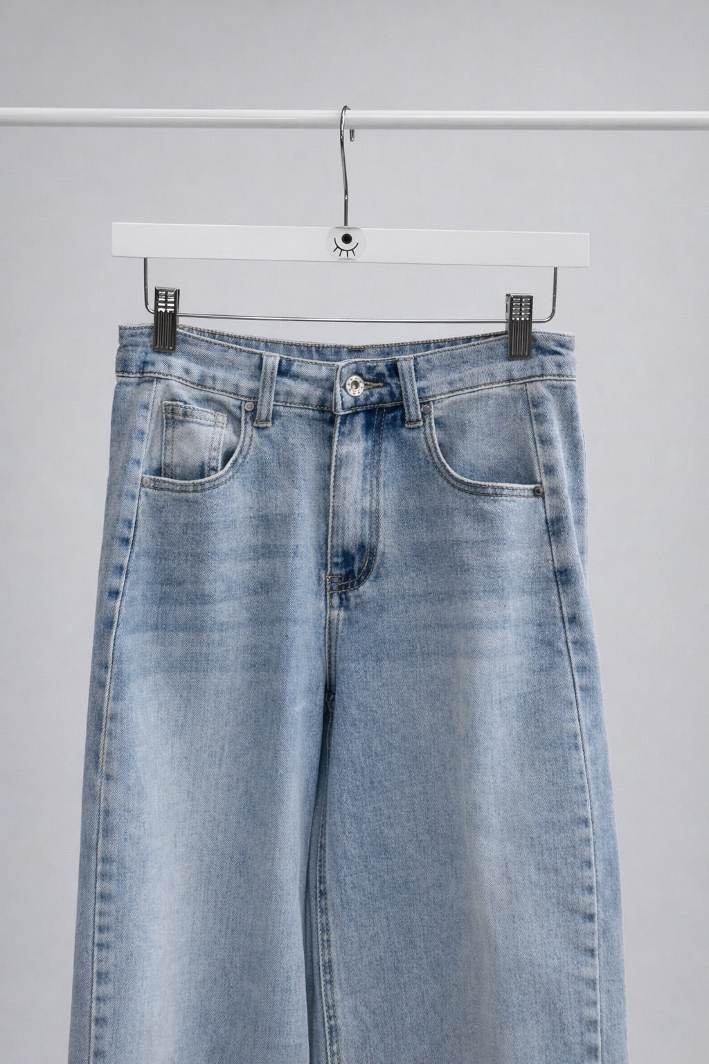Jeans Barrel Fit de Tiro Alto