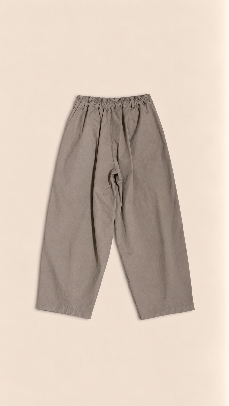Pantalón barrel de algodón | Tiro alto y corte amplio
