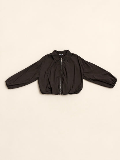 Chaqueta Corta con Cremallera para Mujer
