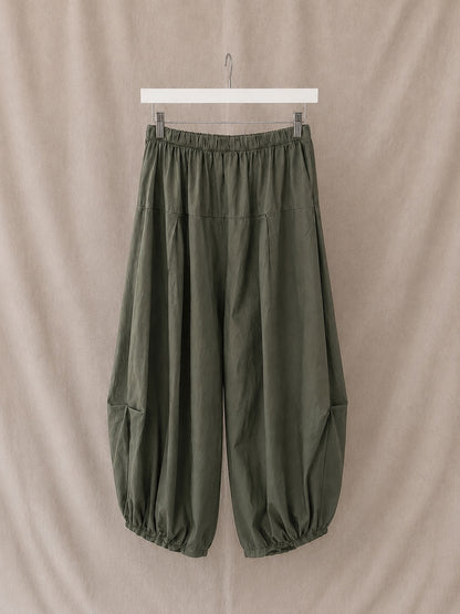 Pantalón bombacho fluido de cintura elástica – cómodo, amplio y moderno