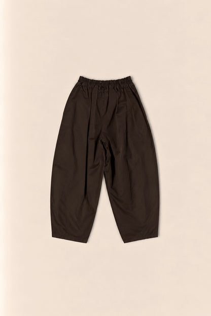 Pantalón barrel de algodón | Tiro alto y corte amplio