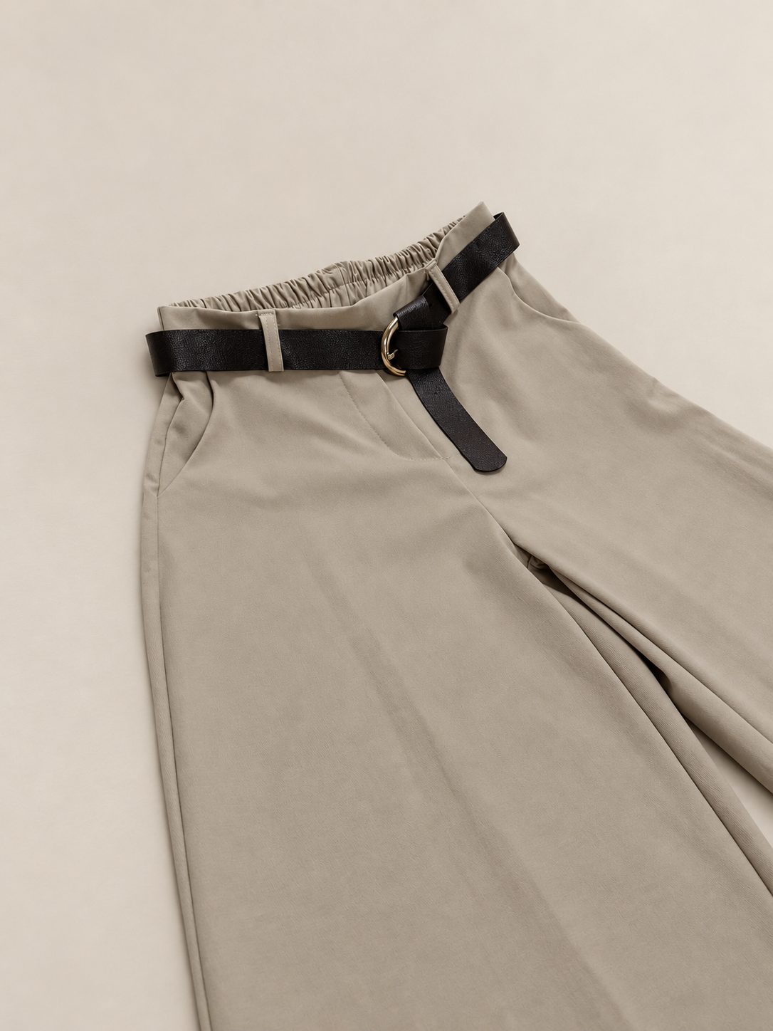 Pantalón barrel de algodón | Tiro alto y corte amplio