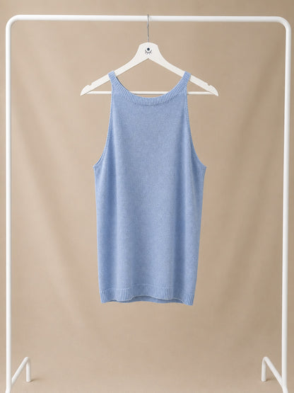 Top de Punto sin Mangas para Mujer | Top Básico Elegante y Moderno