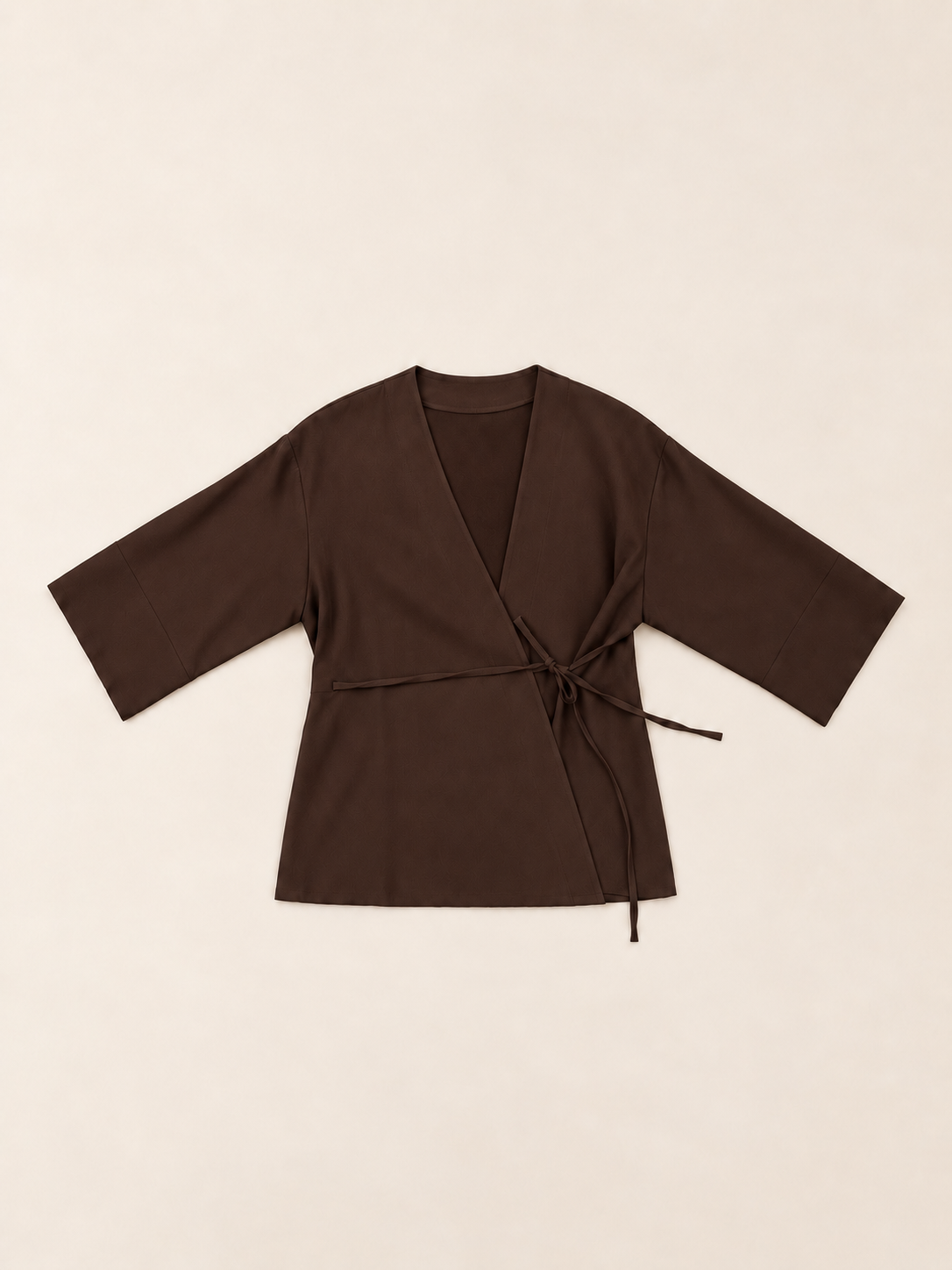 Blusa estilo Kimono cruzada con lazada