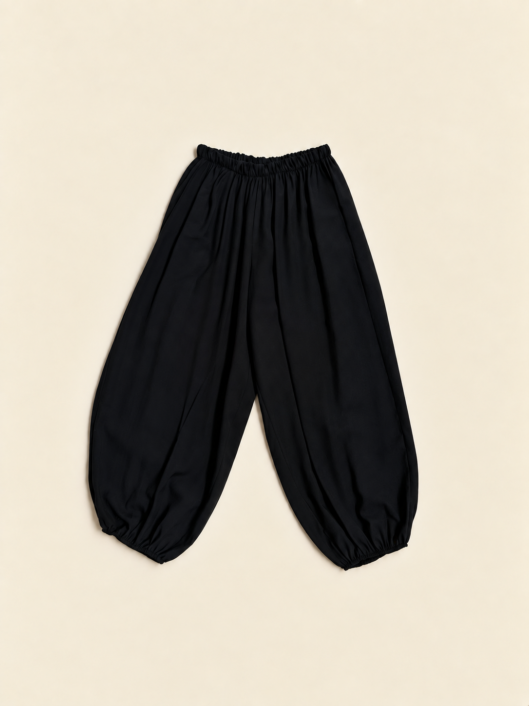 Pantalón bombacho fluido para mujer