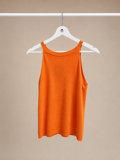 Top de Punto sin Mangas para Mujer | Top Básico Elegante y Moderno