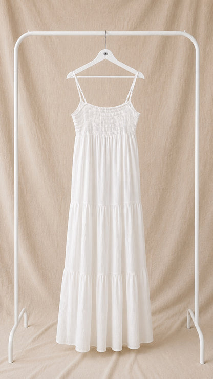 Vestido largo fluido de tirantes – estilo boho elegante y ligero