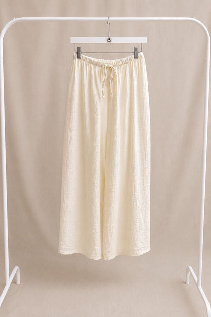 Pantalón Palazzo Texturizado | Elegante, Fresco y Versátil