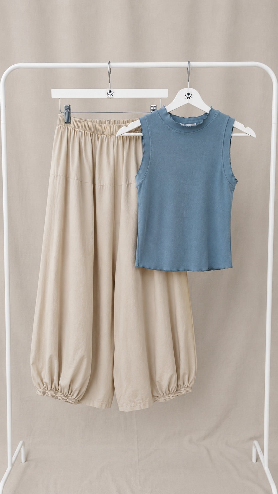 Pantalón bombacho fluido de cintura elástica – cómodo, amplio y moderno