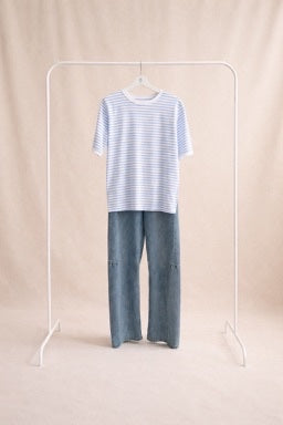 Camiseta Marinera de Rayas Azules