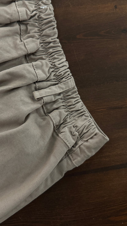 Pantalón barrel de algodón | Tiro alto y corte amplio