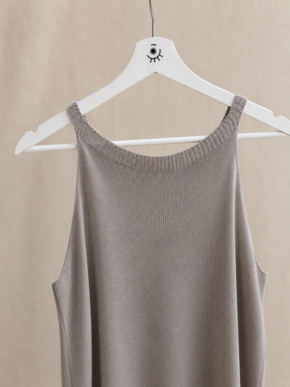 Top de Punto sin Mangas para Mujer | Top Básico Elegante y Moderno