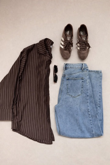 Camisa Rayada Oversize