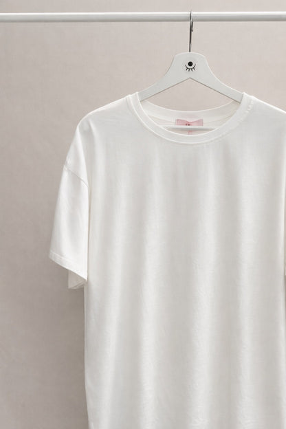 Camiseta Básica de Algodón Blanca