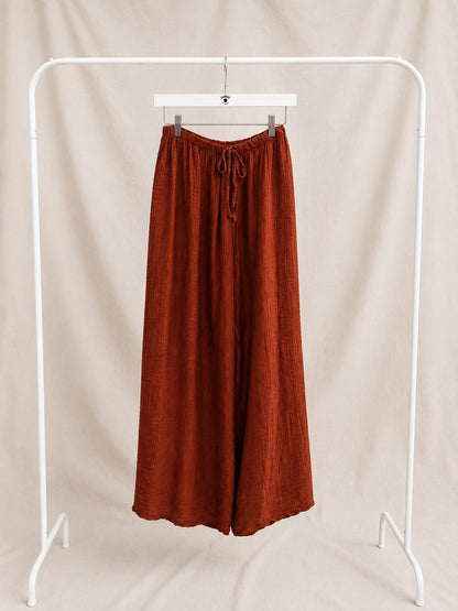 Pantalón Palazzo Texturizado | Elegante, Fresco y Versátil