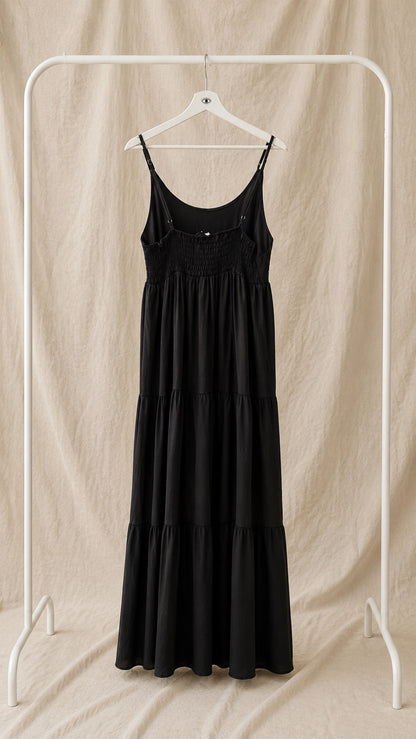 Vestido largo fluido de tirantes – estilo boho elegante y ligero
