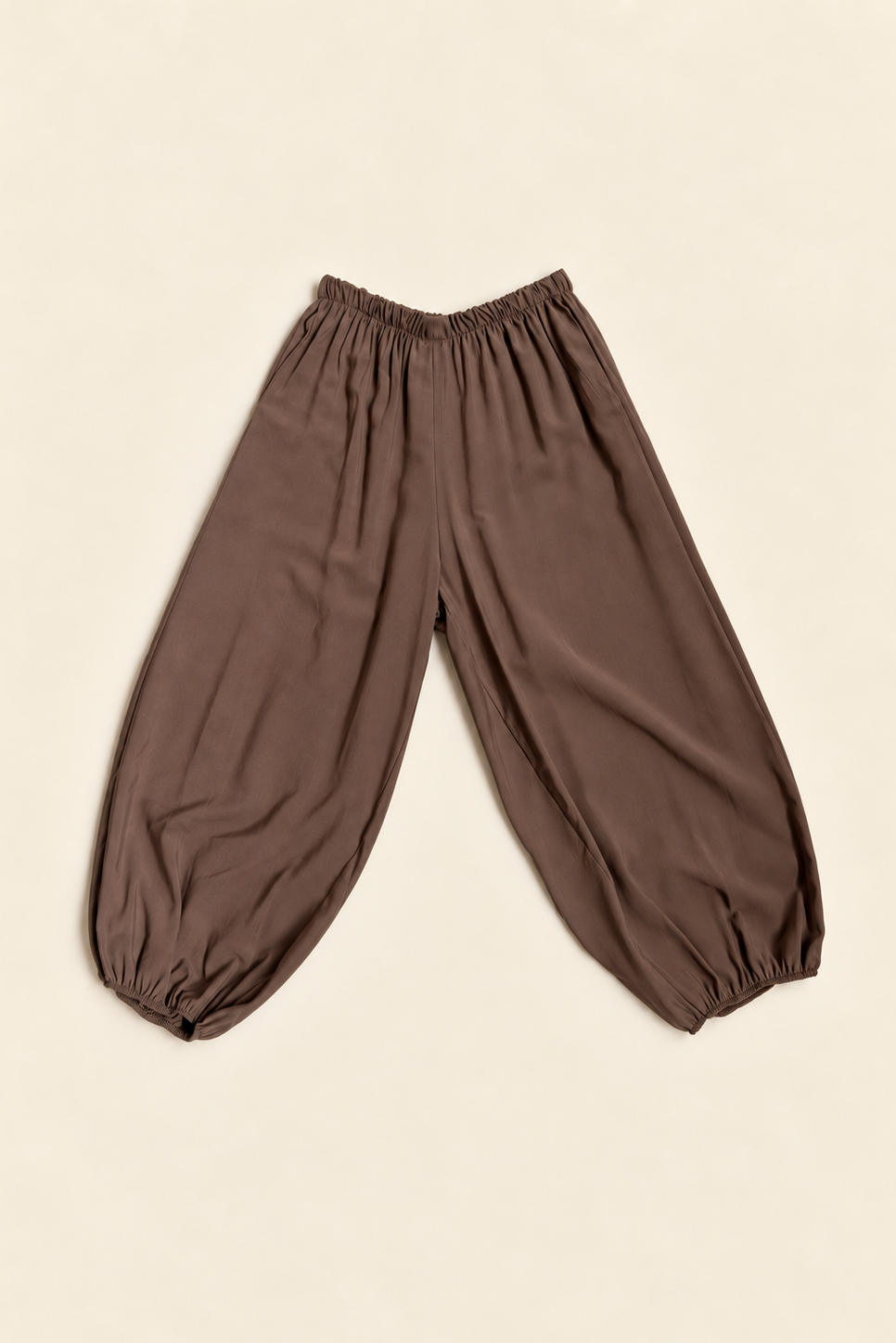 Pantalón bombacho fluido para mujer
