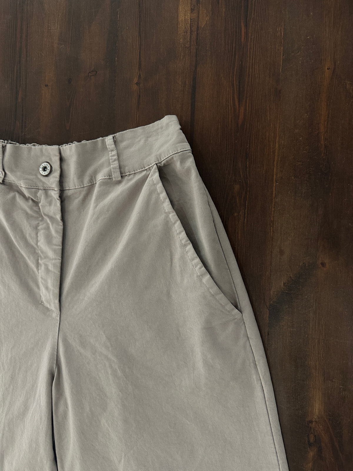 Pantalón barrel de algodón | Tiro alto y corte amplio