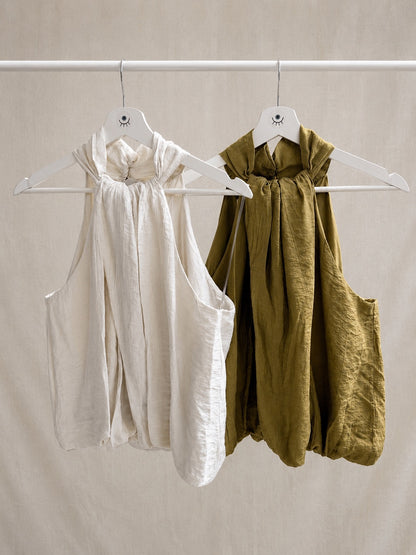 Top Halter Bombacho | Blusa Fluida, Fresca y Elegante
