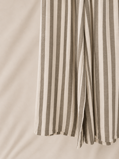 Pantalón Palazzo Rayas Efecto Lino | Fresco y Elegante