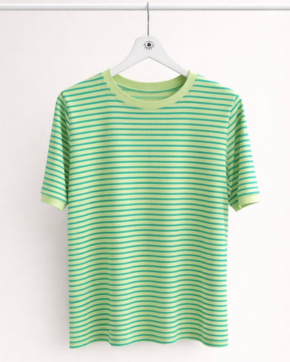 Camiseta de Rayas Verdes