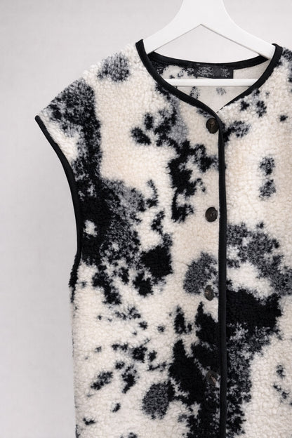 Chaleco tedy estampado