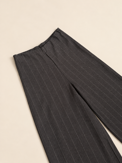 Pantalón Palazzo con Raya Diplomática para Mujer