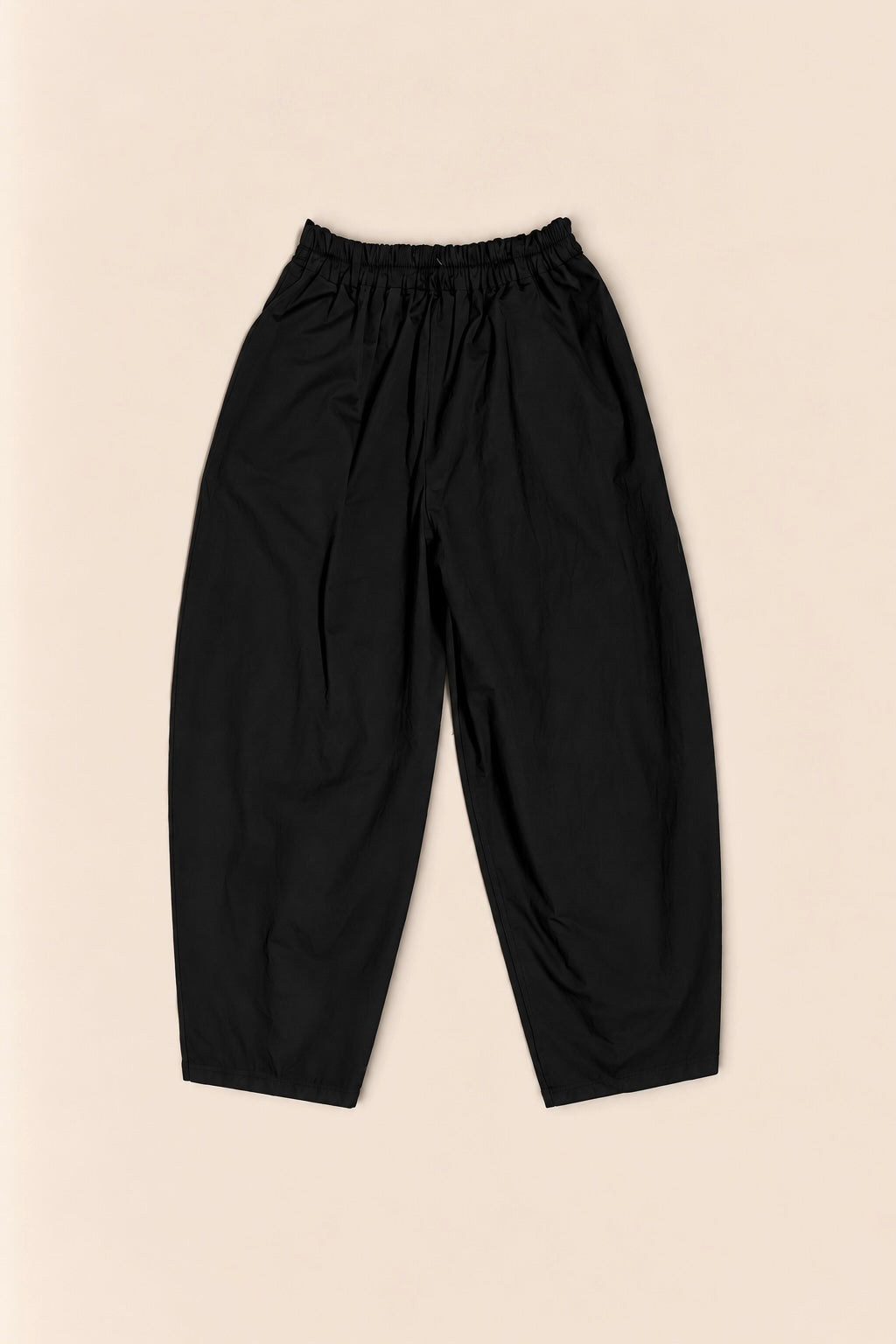 Pantalón barrel de algodón | Tiro alto y corte amplio
