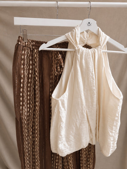 Top Halter Bombacho | Blusa Fluida, Fresca y Elegante