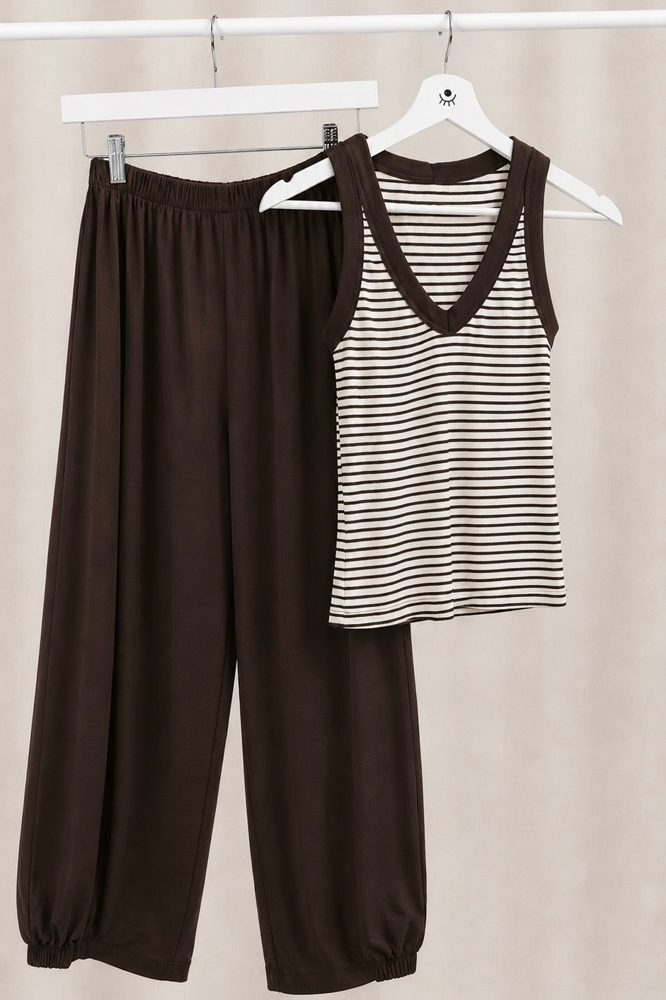 Pantalón bombacho fluido de cintura elástica – cómodo, amplio y moderno