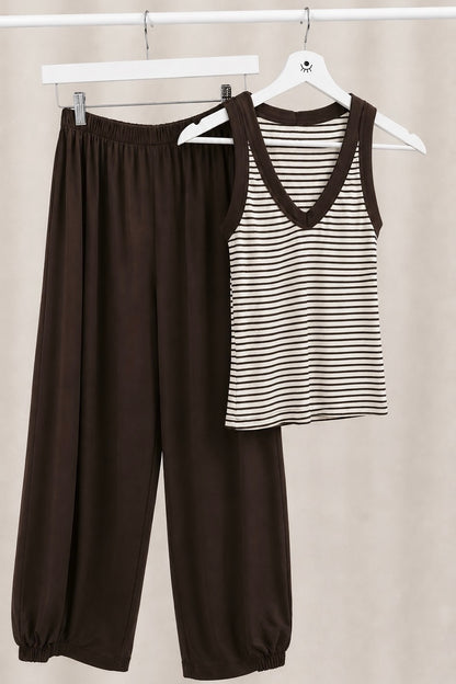 Pantalón bombacho fluido de cintura elástica – cómodo, amplio y moderno