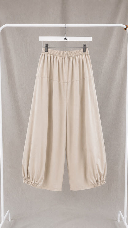 Pantalón bombacho fluido de cintura elástica – cómodo, amplio y moderno
