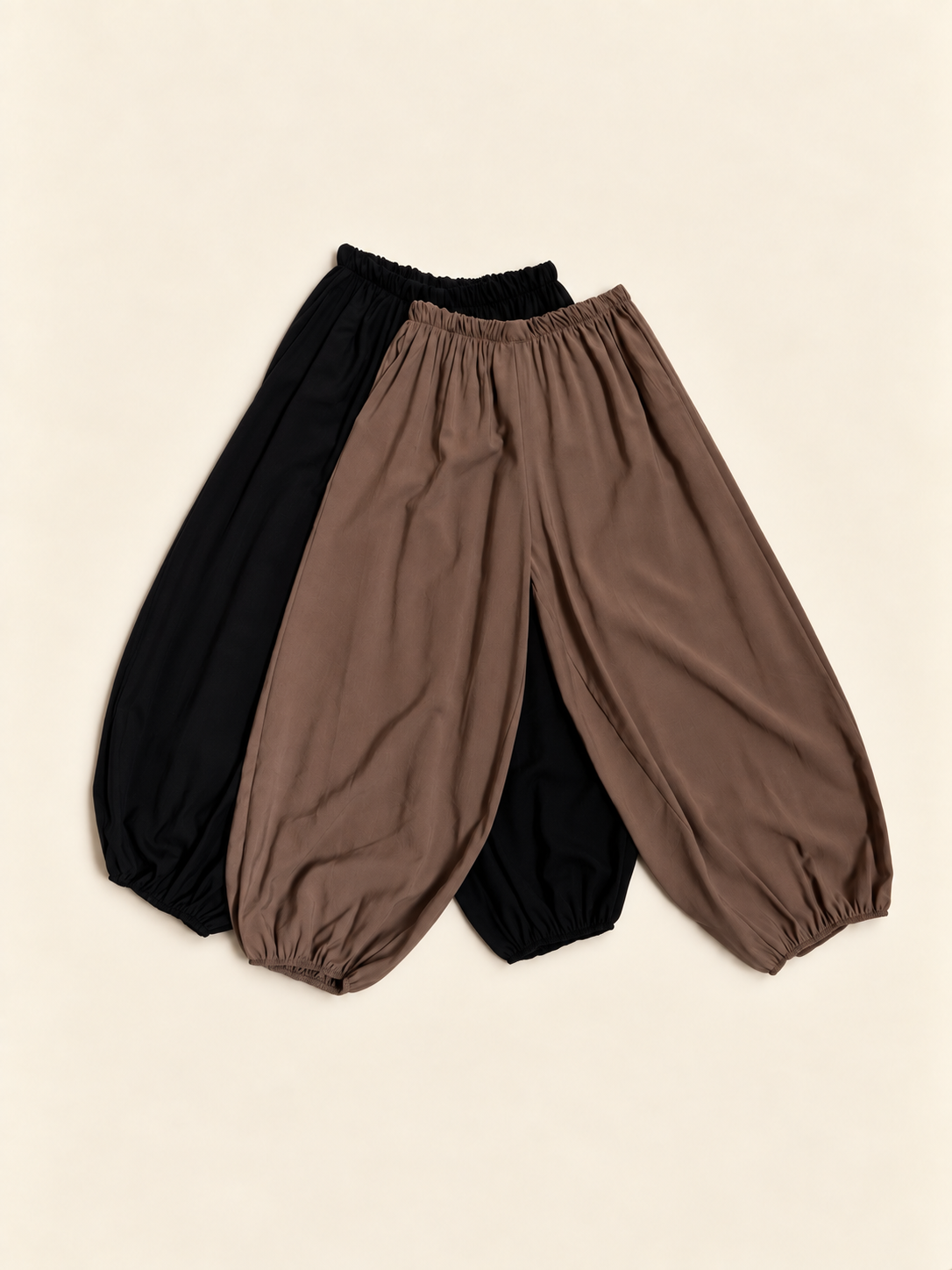Pantalón bombacho fluido para mujer
