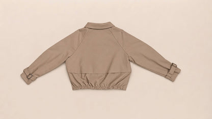 Chaqueta Corta con Cremallera para Mujer | Estilo Casual y Urbano