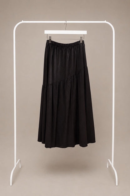 Falda Larga Fluida Marrón | Elegante, Cómoda y Versátil
