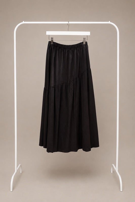 Falda Larga Fluida Marrón | Elegante, Cómoda y Versátil