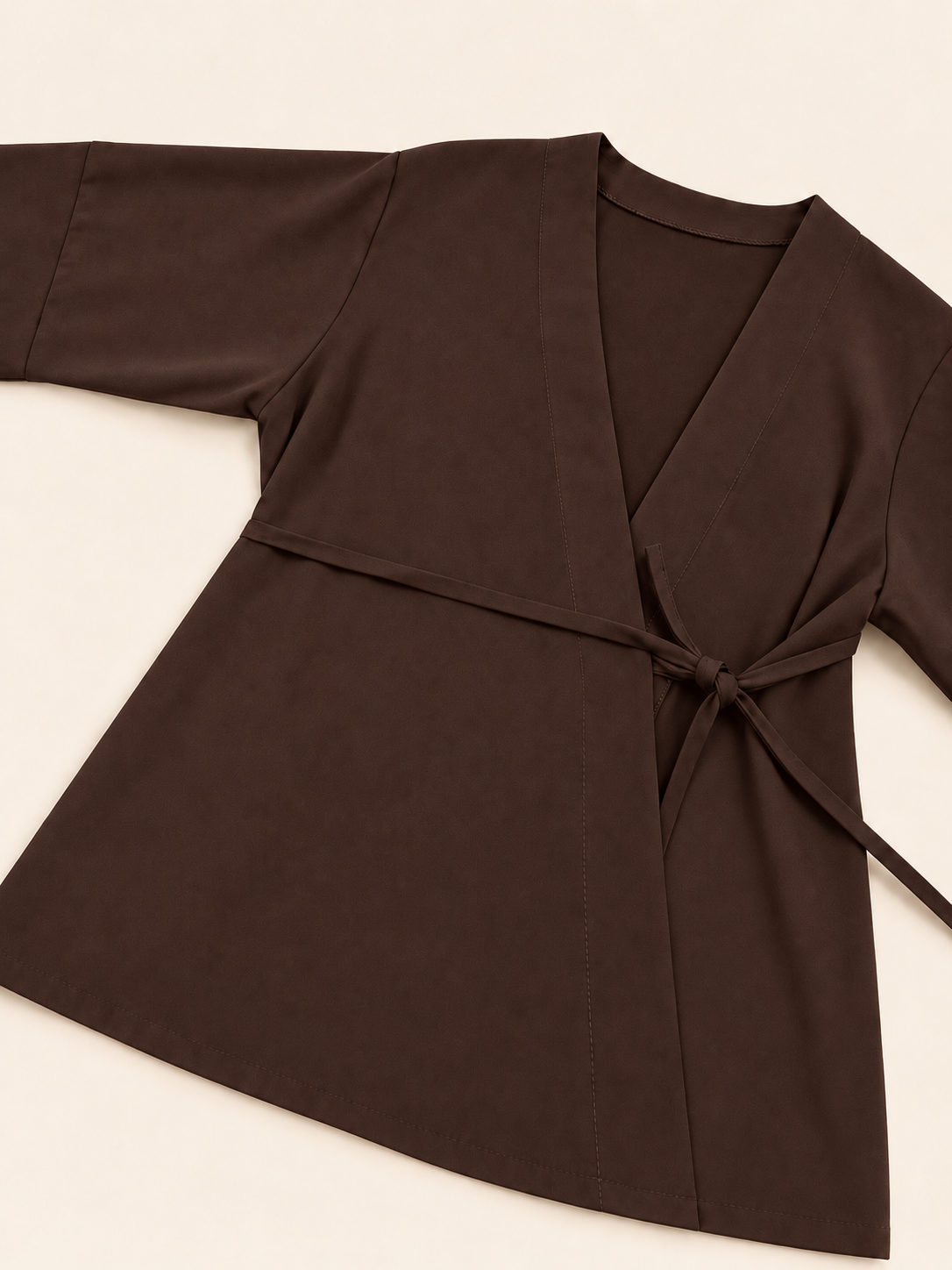 Blusa estilo Kimono cruzada con lazada