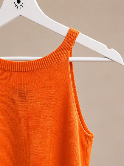 Top de Punto sin Mangas para Mujer | Top Básico Elegante y Moderno