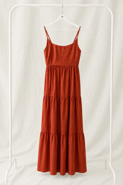 Vestido largo fluido de tirantes – estilo boho elegante y ligero
