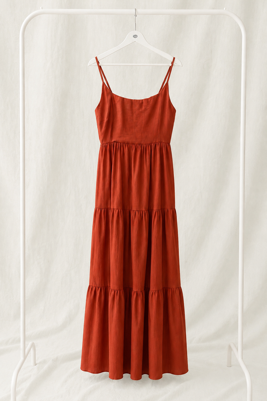 Vestido largo fluido de tirantes – estilo boho elegante y ligero