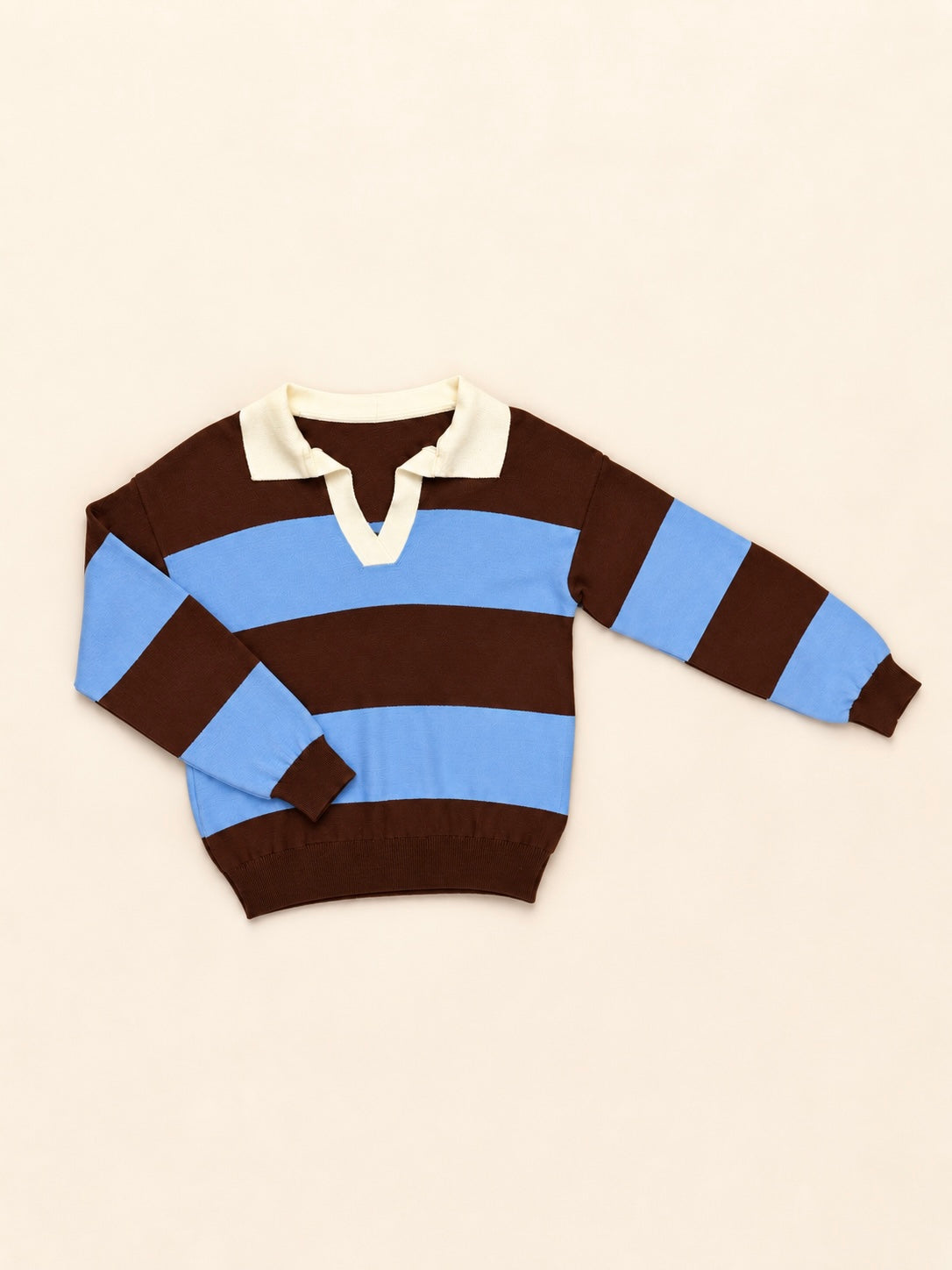 Jersey polo de punto a rayas