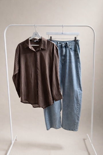 Camisa Rayada Oversize