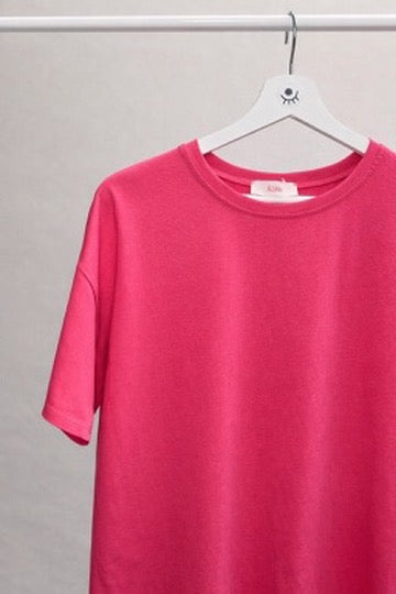 Camiseta Básica de Algodón Rosa