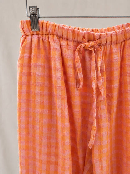 Pantalón Cuadros Rosa y Naranja | Fresco, Cómodo y Moderno